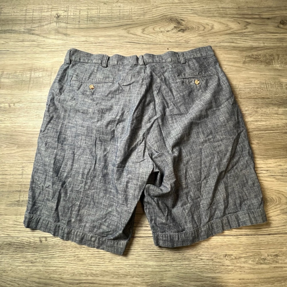 Polo Ralph Lauren Prospect Shorts Mens 38 Blue Cotton Chambray Casual Preppy Y12